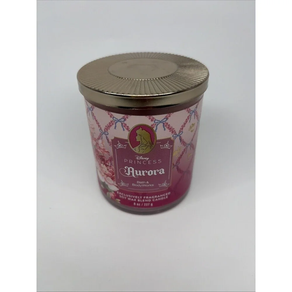 Bath And Body Works Disney Princess Aurora Single Wick Candle New